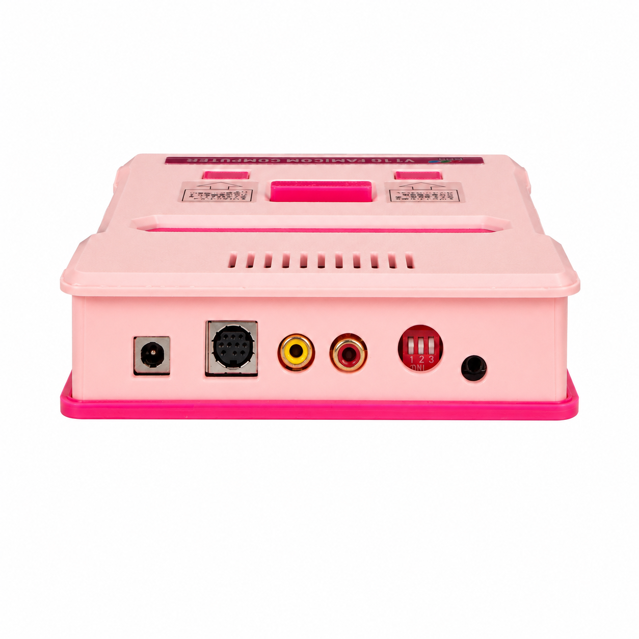 V11粉色外壳后置音视频接口