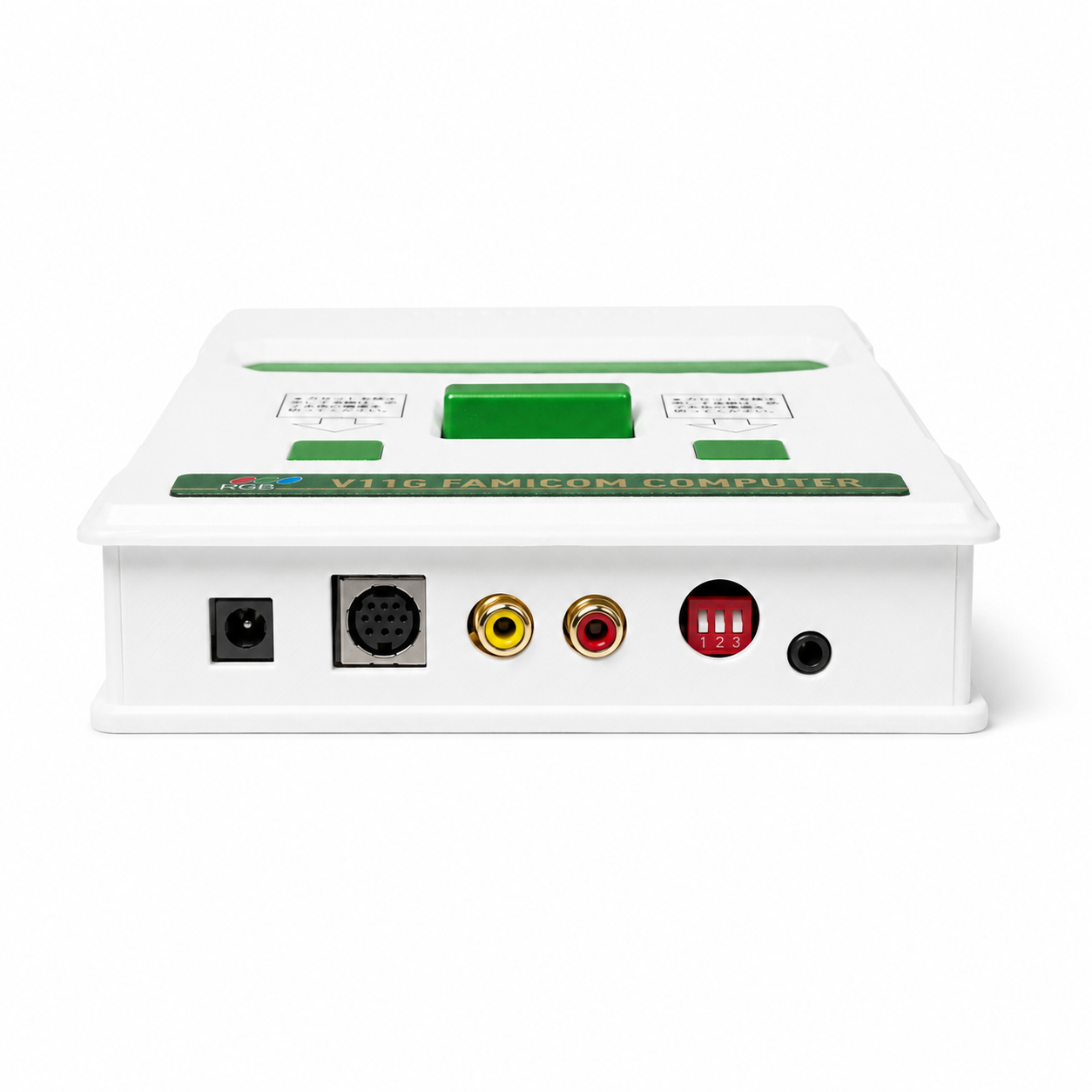 V11白绿外壳后置音视频接口